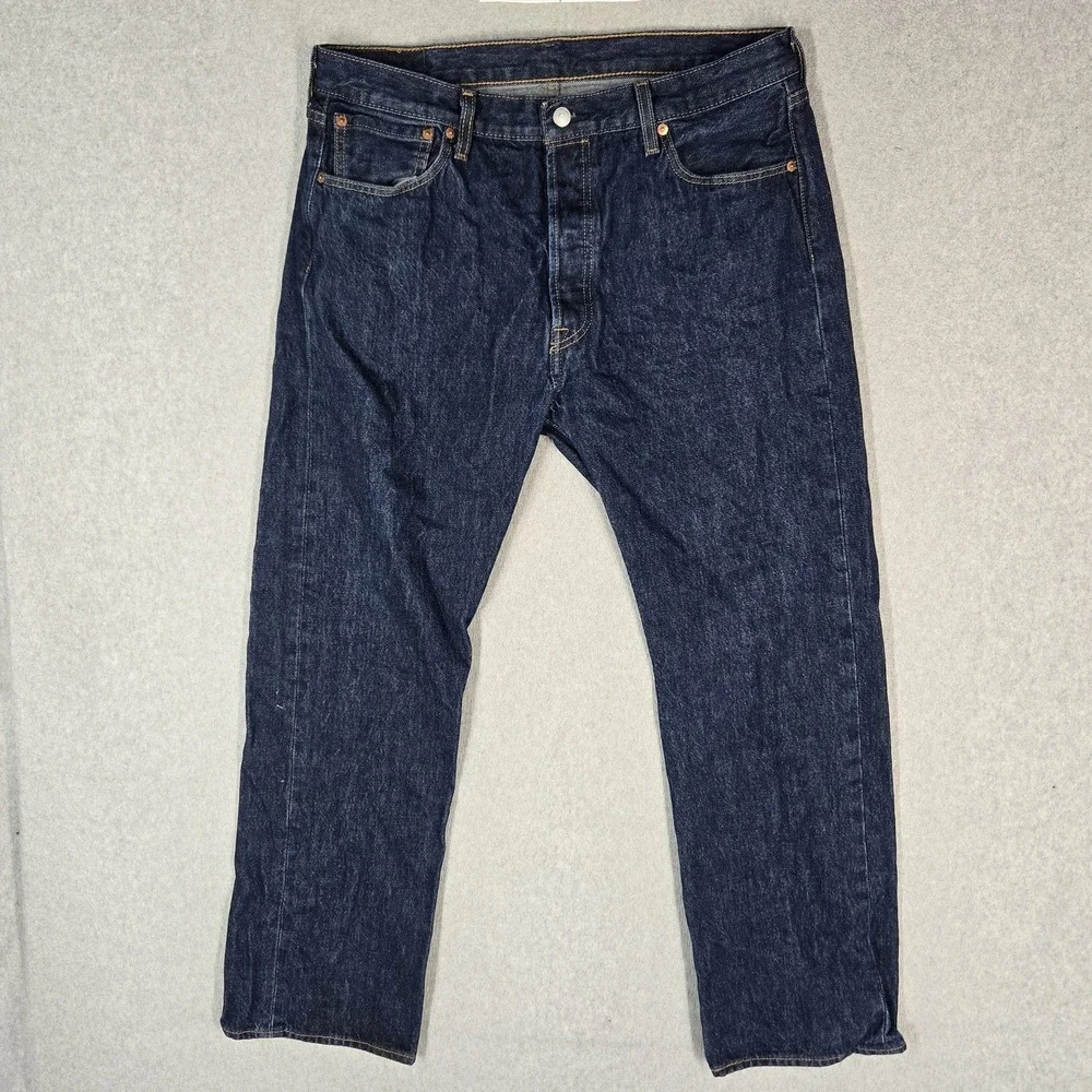Levi's 501 Men Jeans 36X30 Blue Denim Original Fit Straight Leg 29